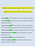 Milady Esthetic State board Exam Review 2023 Questions and Answers(Verified Answers)