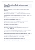 Mass Plumbing Code with complete solution