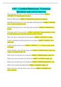 CPT - Certified Phlebotomy Technician Questions and correct answers