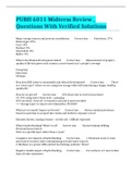 PUBH 6011 Midterm Review &lowbar; Questions With Verified Solutions