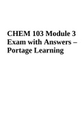 CHEM 103 Module 3 Exam with Answers – Portage Learning