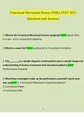 FMS Test Questions and Answers 2023 (Verified Answers by Expert)