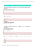 ENV 101 Final Exam Questions WITH ANSWERS 