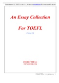 Get The Most Out of TOEFL ESSAY COLLECTION