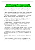 WGU Pathology Pre-Assessment&sol;72 Questions and Answers&sol;100&percnt; Accurate