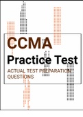 CCMA Practice test 2023 (questions and answers)