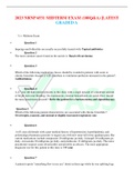 2023 NRNP 6531 MIDTERM EXAM &lpar;100Q&A&rpar; &vert;LATEST GRADED A