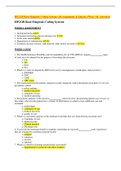 HP212B Basic Diagnosis Coding Systems: all Assignments & Quizzes.(Week 1-8), Answered
