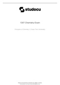 Principles of Chemistry (CHEM 1307) Exam Questions with Solutions