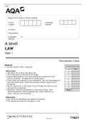 A-level LAW Paper 1
