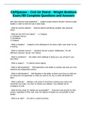CAPQuizzer - Civil Air Patrol - Wright Brothers Exam&sol;80 Complete Questions and Answers