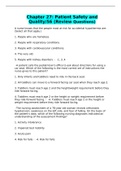 Chapter 27&colon; Patient Safety and Quality&sol;56 &lpar;Review Questions&rpar;