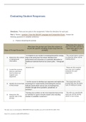 Evaluating Student Responses&colon; AP Language and Composition Exam A&comma; L&comma; and E&period; Florida Coastal School of Law FL-HLTH 600
