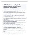 ARDMS SPI/SPI Exam Bundle (Graded  A)
