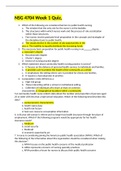NSG 4704 Week 1 Quiz&comma;