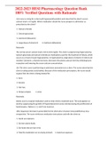 2022&sol;2023 HESI Pharmacology Question Bank 100&percnt; Verified Questions with Rationale 1&rpar; A nurse is caring for a client with hyperparathyroidism and notes that the client's serum calcium level is 13 mg&sol;dL&period; Which medication should the nurse prepare to admini
