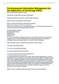 Pre-Assessment Information Management and the Application of Technology &lpar;PIGC&rpar;