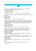 RELIAS ED RN A&comma; EXAM-with 100&percnt; verified solutions-2023-2024