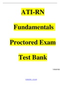 ATI-RN Fundamentals Proctored Exams Test Bank