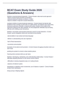 BCAT Exam Study Guide 2020 (Questions & Answers)