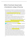 NR511 Final Exam Study Guide >Chamberlain college of Nursing