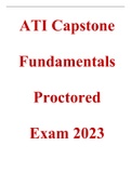 ATI Capstone Fundamentals Proctored Exam 2023