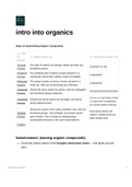Summary  Unit 3.3.1 - Introduction to organic chemistry 
