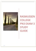 Rasmussen College PN3 Exam 3 Study Guide download for an  A&plus;