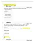 NRNP 6531 Final Exam / NRNP6531 Final Exam(Version 1)(100 Questions & Answers)(New, 2022-2023)