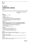 A-level COMPUTER SCIENCE Paper 1