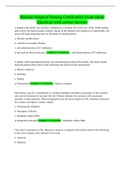 Medical-Surgical Nursing Certification Exam Study Questions with correct answers