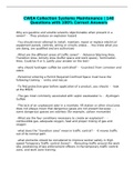 CWEA Collection Systems Maintenance &vert; 140 Questions with 100&percnt; Correct Answers