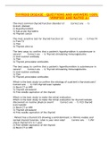 THYROID DISEASE &ndash; QUESTIONS AND ANSWERS 100&percnt; -VERIFIED AND RATED A&plus; 