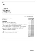 A-level BUSINESS Paper 2 Business 2 JUNE 2022