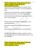 TDLR Esthetician State Board Review Latest Update 2023 Rated A+ Guaranteed Success