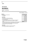 A-level BUSINESS Paper 3 Business 3 JUNE 2022