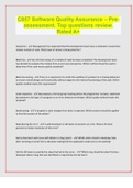 C857 Software Quality Assurance &ndash; Pre-assessment&period; Top questions review&period; Rated A&plus;