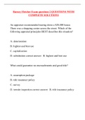 Barney Fletcher Exam questions 2 QUESTIONS WITH COMPLETE SOLUTIONS