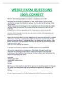 WEBCE EXAM QUESTIONS 100&percnt; CORRECT AND COMPLETE NSWERS &vert; RATED A&period;
