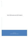 NHA CCMA practice test 2023 Graded A