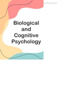 Biological and Cognitive Psychology (P_BBIOCOG) - Exam grade 8.5 & 9.1 - (part 1&2))