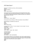 CPC Mock Exam 1 Questions and Answers 100&percnt; Pass