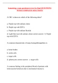 hematology exam questions/review for final QUESTIONS WITH COMPLETE SOLUTIONS