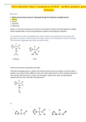 WGU Biochem Mod 2 Questions LATEST  verified question qand Answers&period;