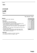 A-level LAW Paper 2 JUNE 2022