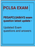 PEGAPCLSA86V2 exam question latest update