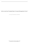 Active Learning Template Basic Concept Management Care 1