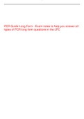 PCR Guide Long Form - Exam notes to help you answer all types of PCR long form questions in the LPC