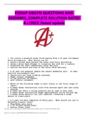 FISDAP OBGYN QUESTIONS AND ANSWERS&comma;&comma;COMPLETE SOLUTION RATED A&plus;&sol;2023 &sol;latest update 