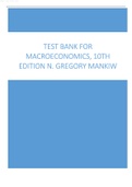 Test Bank For Macroeconomics, 10th Edition N. Gregory Mankiw